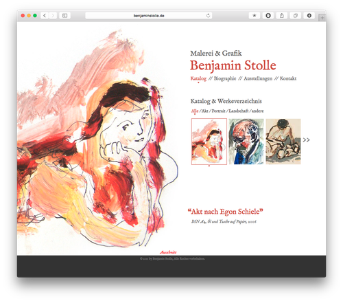 Screenshot: Benjamin Stolle Website