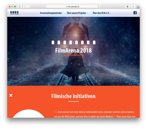 CI und Website für den Film e.V. Jena